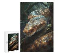 Creative Challenge - Snakes Charm, 1000 PCS, Wooden Art Puzzle, Holiday-Season Gift, for Mindful Indoor Entertainment