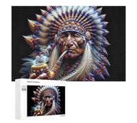 Creative Challenge - Spirit Weaver Indian, 1000 PCS, Decorative Jigsaw for Grown-Ups, Seasonal Home Décor, for Mindful Indoor Entertainment