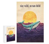 Creative Challenge - Stay Wild, Ocean Child, 1000 PCS, Displayable Picture Puzzle, New Year Party Activity - for A Rewarding Weekend Challenge