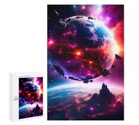 Creative Challenge - Stellar Eternity, 1000 PCS, Wooden Jigsaw Puzzle for Adults, Creative Indoor Hobby; for Couples, Friends And Family