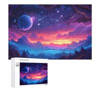 Creative Challenge - Stellar Night, 1000 PCS, Displayable Picture Puzzle, Seasonal Home Décor - for Detail-Focused Puzzlers