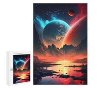 Creative Challenge - Stellar Shores Fantasy, 1000 PCS, Displayable Picture Puzzle, Winter Gift; for Shared Table Time