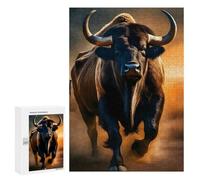Creative Challenge - Stout And Fat Bull, 300 PCS, Wooden Brain Teaser for Adults, Weekend Puzzle Project, for Screen-Free Relaxation at Home