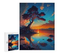 Creative Challenge - Sunset Reflections on Water, 500 PCS, Challenging Puzzle for Adults, Gift for Winter Evenings - to Assemble, Frame And Display