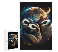 Creative Challenge - The Animals Brother, 1000 PCS, Wooden Jigsaw Puzzle for Adults, New Year Puzzle Gift - to Assemble, Frame And Display
