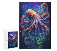 Creative Challenge - The Intelligent Octopus 2, 1000 PCS, Wooden Jigsaw Puzzle for Adults, Gift for Winter Evenings, for Relaxing Solo Or Group Play