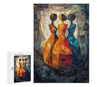 Creative Challenge - The Three Graces Stained Glass Mosaic Artwork, 300 PCS, Wooden Picture Puzzle for Grown-Ups, New Year Puzzle Gift; for Couples, Friends And Family