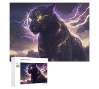 Creative Challenge - Thundercat The Lightning Beast, 500 PCS, Decorative Jigsaw for Grown-Ups, Seasonal Home Décor, for Mindful Indoor Entertainment