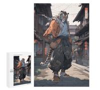 Creative Challenge - Tiger Karate Fighter, 1000 PCS, Displayable Picture Puzzle, Winter Activity Gift, for Screen-Free Relaxation at Home