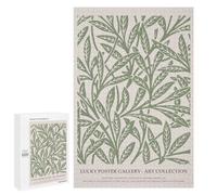 Creative Challenge - Vintage Botanical Print, 1000 PCS, Wooden Art Puzzle, Family Puzzle Night, for Screen-Free Relaxation at Home
