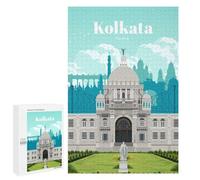 Creative Challenge - Visit Kolkata, 1000 PCS, Wooden Brain Teaser for Adults, Mindful Gift for Adults - for Detail-Focused Puzzlers