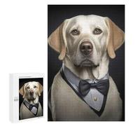 Creative Challenge - Well Dressed Labrador 32, 1000 PCS, Wooden Picture Puzzle for Grown-Ups, Gift for Winter Evenings - for Quiet Evenings And Focused Play
