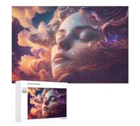 Creative Challenge - Whispering Winds A Dreamy Portrait, 1000 PCS, Challenging Puzzle for Adults, Holiday-Season Gift, for Relaxing Solo Or Group Play