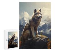 Creative Challenge - Wolf Mountains, 1000 PCS, Adult Picture Puzzle, Home Décor Activity - for A Rewarding Weekend Challenge
