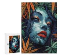 Creative Challenge - Woman in Leaves, 300 PCS, Adult Tabletop Puzzle, Relaxing Home Activity - for Quiet Evenings And Focused Play