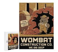 Creative Challenge - Wombat Construction Co., 500 PCS, Adult Tabletop Puzzle, New Year Puzzle Gift; for Shared Table Time