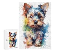 Creative Challenge - Yorkshire Terrier Puppy, 1000 PCS, Adult Picture Puzzle, Relaxing Home Activity - for Detail-Focused Puzzlers