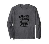 Creative Chaos Cat Scribble Art Long Sleeve T-Shirt