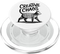 Creative Chaos Cat Scribble Art PopSockets PopGrip for MagSafe