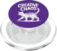 Creative Chaos Cat Scribble Art PopSockets PopGrip for MagSafe