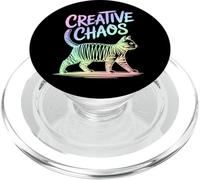 Creative Chaos Cat Scribble Art PopSockets PopGrip for MagSafe