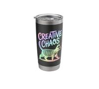 Creative Chaos Cat Scribble Art Stainless Steel Insulated Tumbler