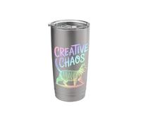 Creative Chaos Cat Scribble Art Stainless Steel Insulated Tumbler