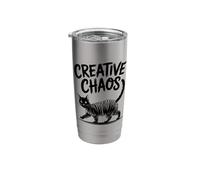 Creative Chaos Cat Scribble Art Stainless Steel Insulated Tumbler