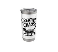 Creative Chaos Cat Scribble Art Stainless Steel Insulated Tumbler