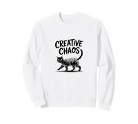 Creative Chaos Cat Scribble Art Sweatshirt
