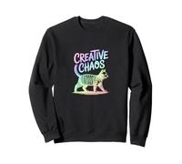 Creative Chaos Cat Scribble Art Sweatshirt