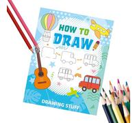 Creative Children's Colouring Book - 8 x 27.5 Inches Educational and Fun Activity for Parties, Simple Drawing Book with Illustrations, for Small Birthday Christmas New Year Gift