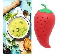 Creative Chili Spice Spice Filter Stew Soup Silicone Tea Herbal Infuser Filter Tool Seasoning Kit Kitchen Practical Gadgets