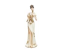 Creative Chinese Classical Girl Statues - Traditional Ancient Beauty Sculpture, Guqin Fairy, Pipa Figurine, Wine Fairy, Fan Lady Ornaments for Home Office Desk Decoration