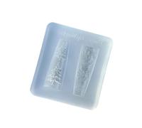 Creative Christmas Designs Nails Mold Embossed Silicone Mold Nails Art Handy Template Carving Sticker Stencil Tools Christmas Pattern Nail Stencil