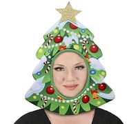 Creative Christmas Hat Funny Christmas Tree Lucky Bag Headgear Xmas Party Supplies Accessories Headwear Role Play Stage Performance Props Novelty Santa Costume Cosplay Decorations