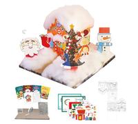 Creative Christmas Kits for Children | Educational Kit for Making Christmas Cards - Graffiti Set and Assembly for Christmas - for Adults Party Planners Classroom Home Decorators