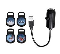 Creative Christmas Projection Lamp with 4 Holiday Slides, USB Christmas Project Lamp for Bedroom Living Room Decor Halloween Movie Night Light Projector