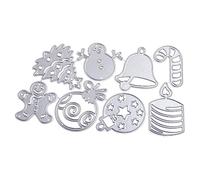 Creative Christmas Theme Cutting Die Cute Cartoon Paper Art Template for Kids Teens Adults Boys Christmas Metal Dice Card Making