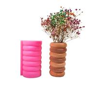 Creative Circles Vase Silicone Mold Versatile Silicone Crafting Delicate Rings Flowerpot Making Festive