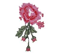 Creative Cloth Flower Embellishment Embroidery Sticker for Clothes Pattern Rose Flower for Clothes Sewing Accessories Permanent Clothing Deck