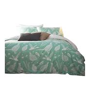 Creative Cloth Moorland Birds Duvet Set, Polycotton, Green, Double
