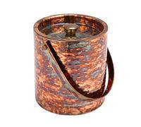 Creative Co-Op 3-Quart Hammered Oxidized Stainless Steel Ice Bucket, Copper Finish
