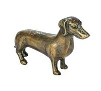 Creative Co-op Antique Cast Aluminum Dachshund Accent Decor, Brass