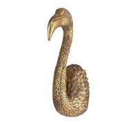 Creative Co-op Decorative Resin Bird Head Wall Decor, Gold