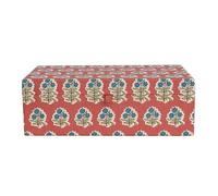 Creative Co-op Fabric Covered Floral Pattern and Interior Mirror, Multicolor Jewelry Box, Multi