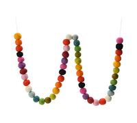 Creative Co-op Garland, Wool, Multi Color