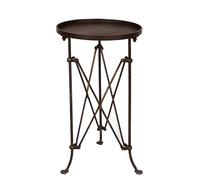 Creative Co-op Round Bronze Metal Accent Table