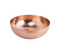 Creative Co-Op Round Hammered Metal Bowl, Copper Finish