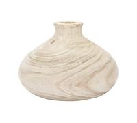 Creative Co-Op Small Paulownia Wood Vase (Each one Will Vary) Decorative Accents, Natural